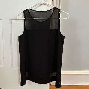Top with sheer accents